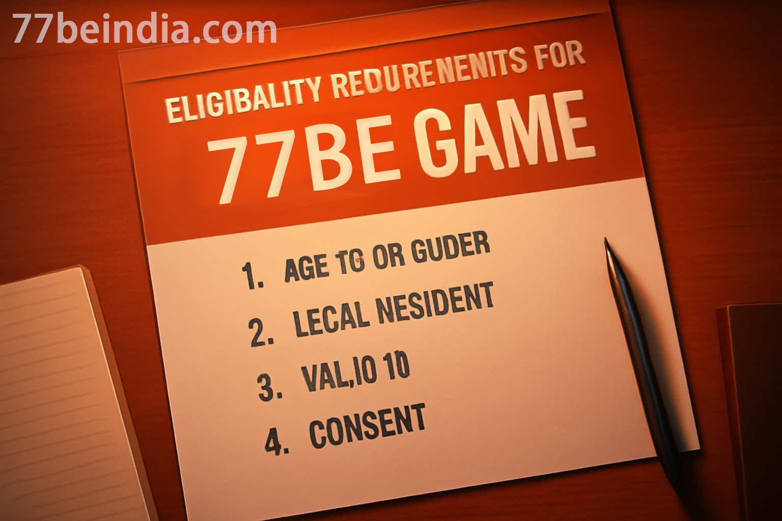 77BE Registration Eligibility and Account Criteria