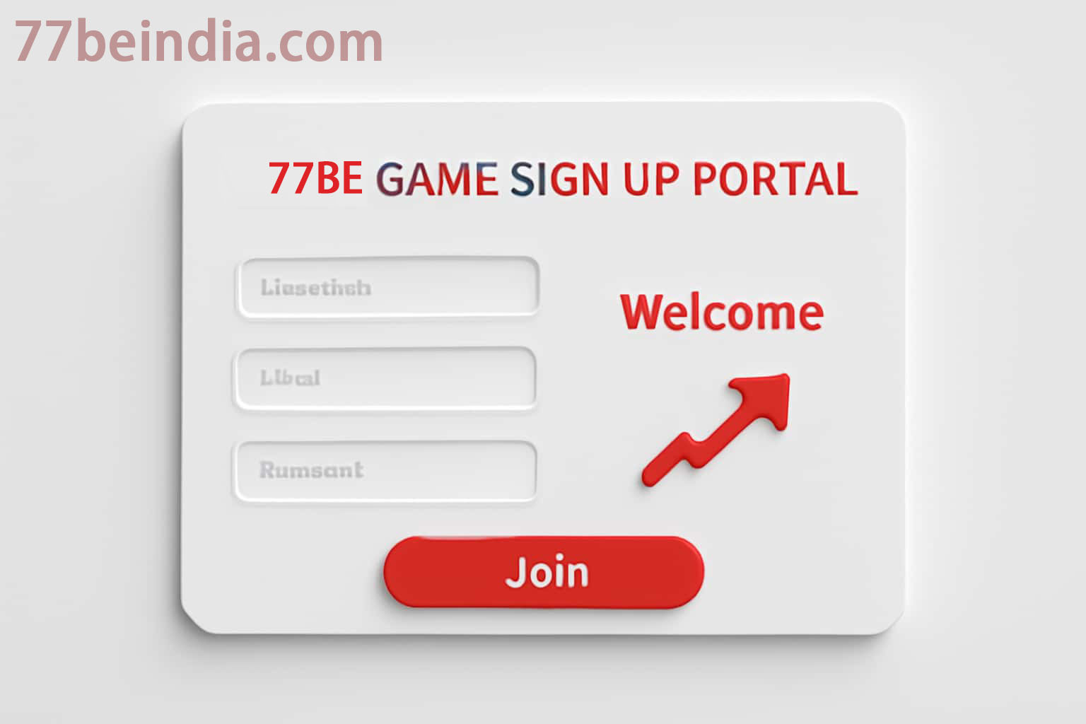 77BE account registration form